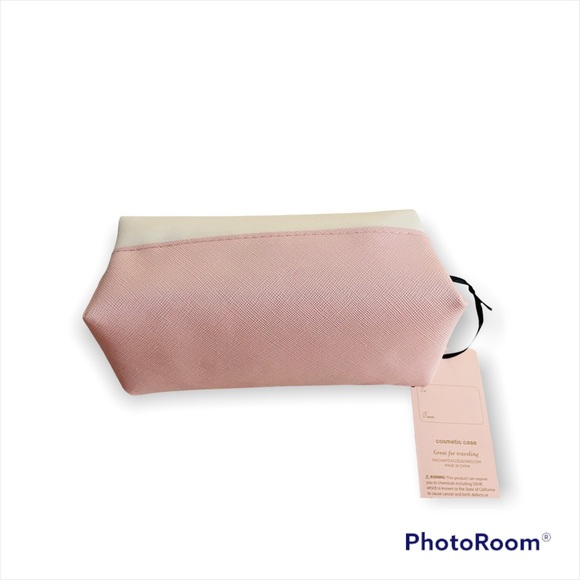 NWT ENCHANTED ACCESSORIES "Best Grandma" Pink/White/Gold Cosmetic Toiletry Bag - Picture 7 of 12